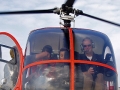 In de helicopter.......